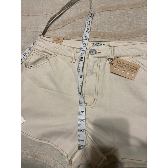 Fivestar General Carpenter Short 7/28 Relaxed Fit White 2.5 inseam Midrise Twill - Picture 4 of 6